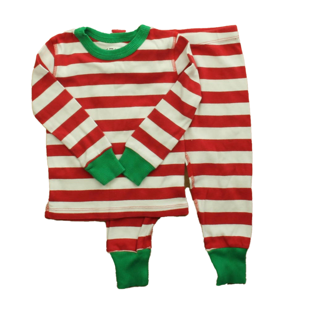 Mightly Unisex Red | White 2-piece Pajamas size: 6-14 Years